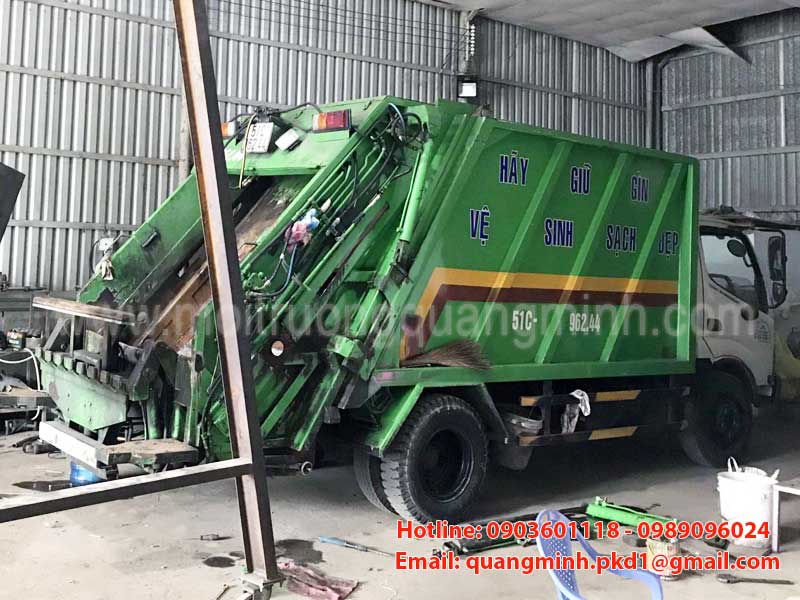 Môi trường Quang Minh cung cấp dịch vụ sửa chữa các loại xe ép rác, chở rác tại thị trường Hà Nội và các tỉnh lân cận