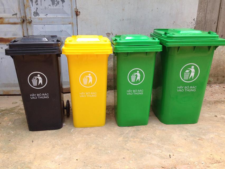 Thùng rác nhựa HDPE công cộng