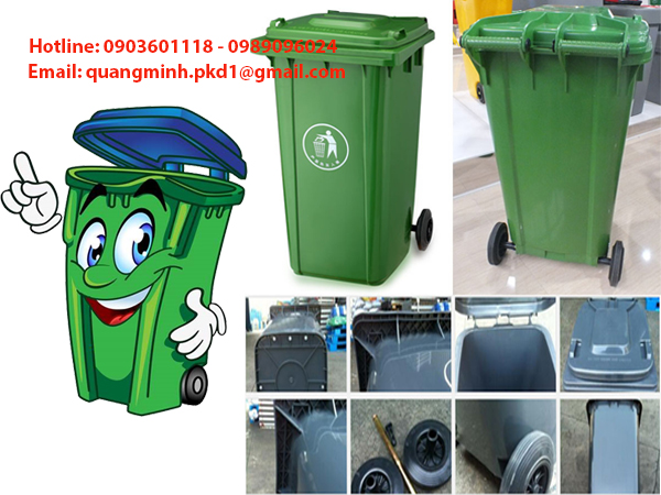 Thùng rác công cộng nhựa HDPE 2