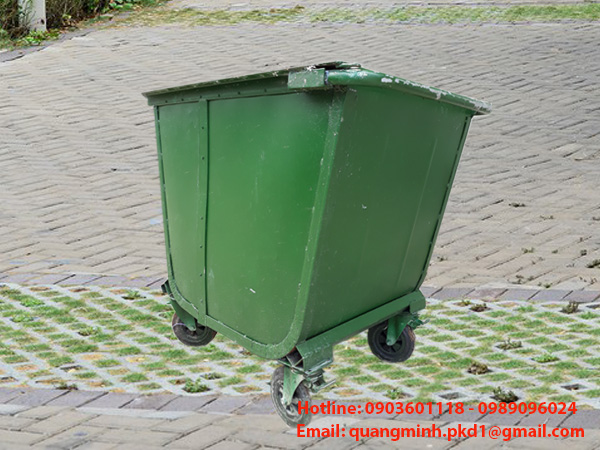 Xe gom rác 500 lít 4 bánh tiện lợi trong quá trình gom rác thải 2