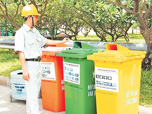 Các loại thùng rác tương ứng với công nghệ mGreen.