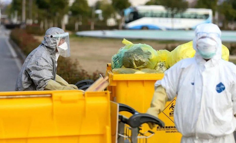  Số lượng rác thải y tế tăng gấp nhiều lần khi có dịch  Covid-19 