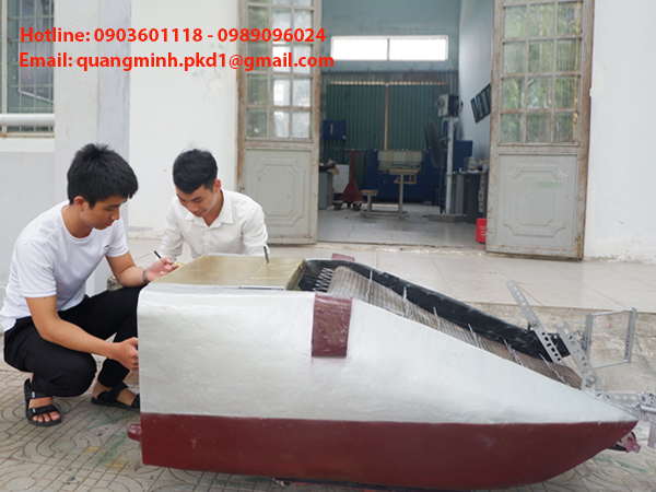 Sinh viên Đà Nẵng chế tạo máy thu gom rác thải 1