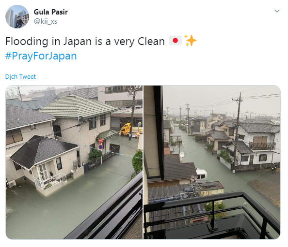 Sửng sốt trước cảnh nước lũ ngập Nhật Bản vẫn sạch trong, không một cọng rác 6