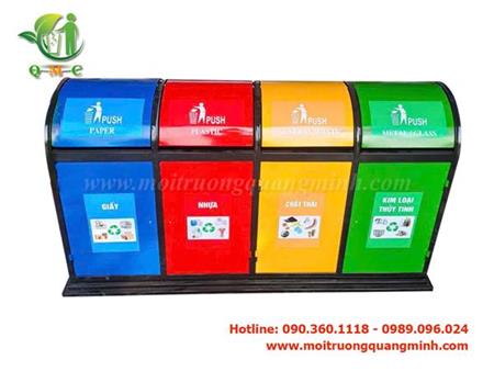 Thùng rác 4 ngăn phân loại rác QM25.02