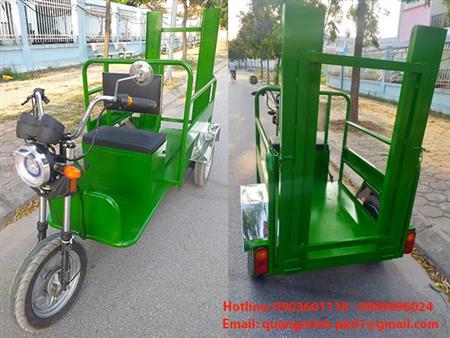 Xe điện chở rác 3 bánh cho môi trường xanh, sạch, đẹp