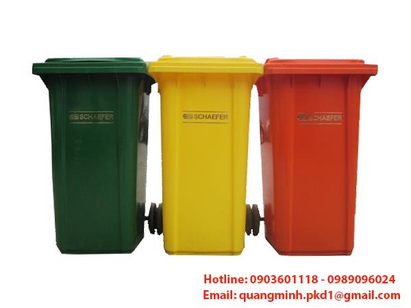 Thùng rác nhựa HDPE 120L (Đức)